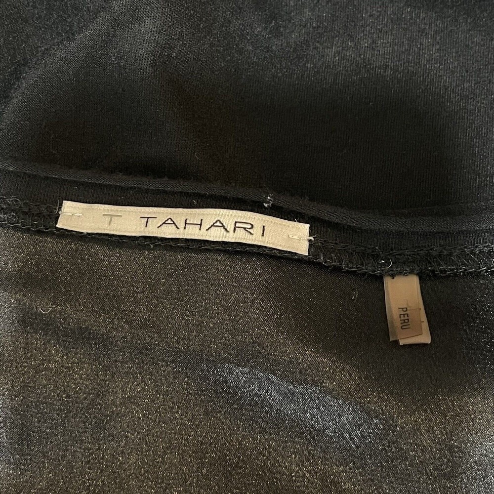 Tahari Women Black Long Sleeve top Size L - Picture 8 of 11